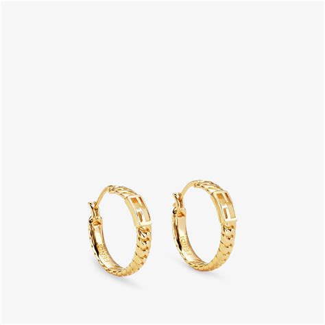 baguette small earrings fendi|Fendi ring gold.